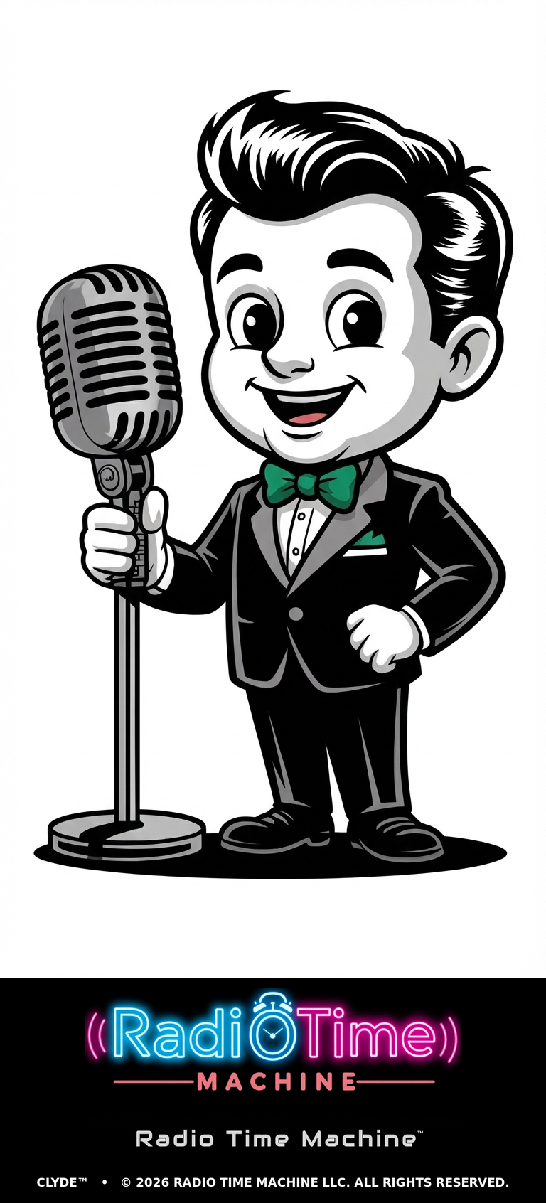 Original 2D character artwork for Clyde, supplied by the customer