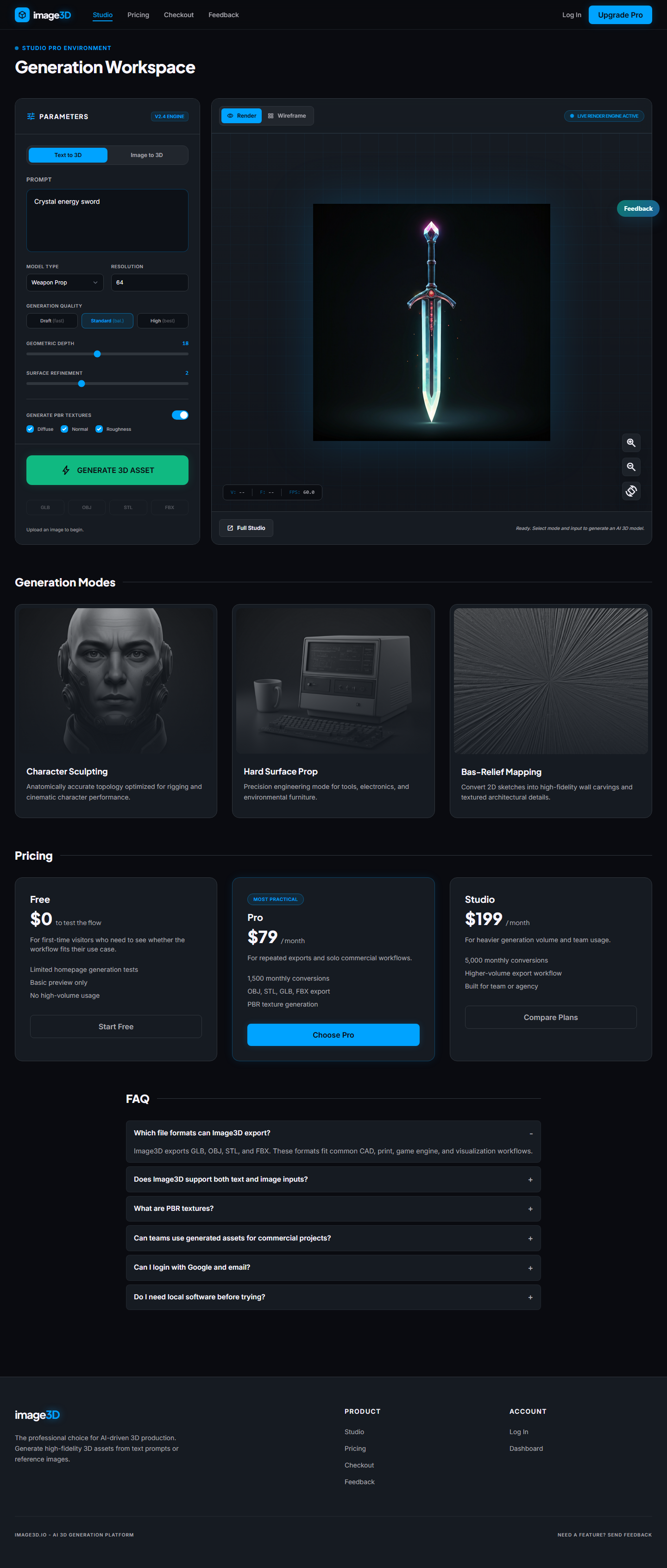 Image3D browser-based 3D model preview